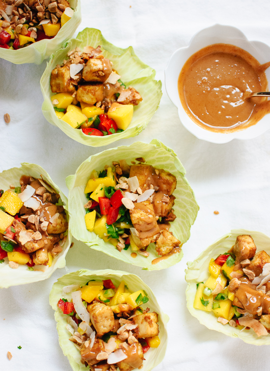 Mango Salad Wraps